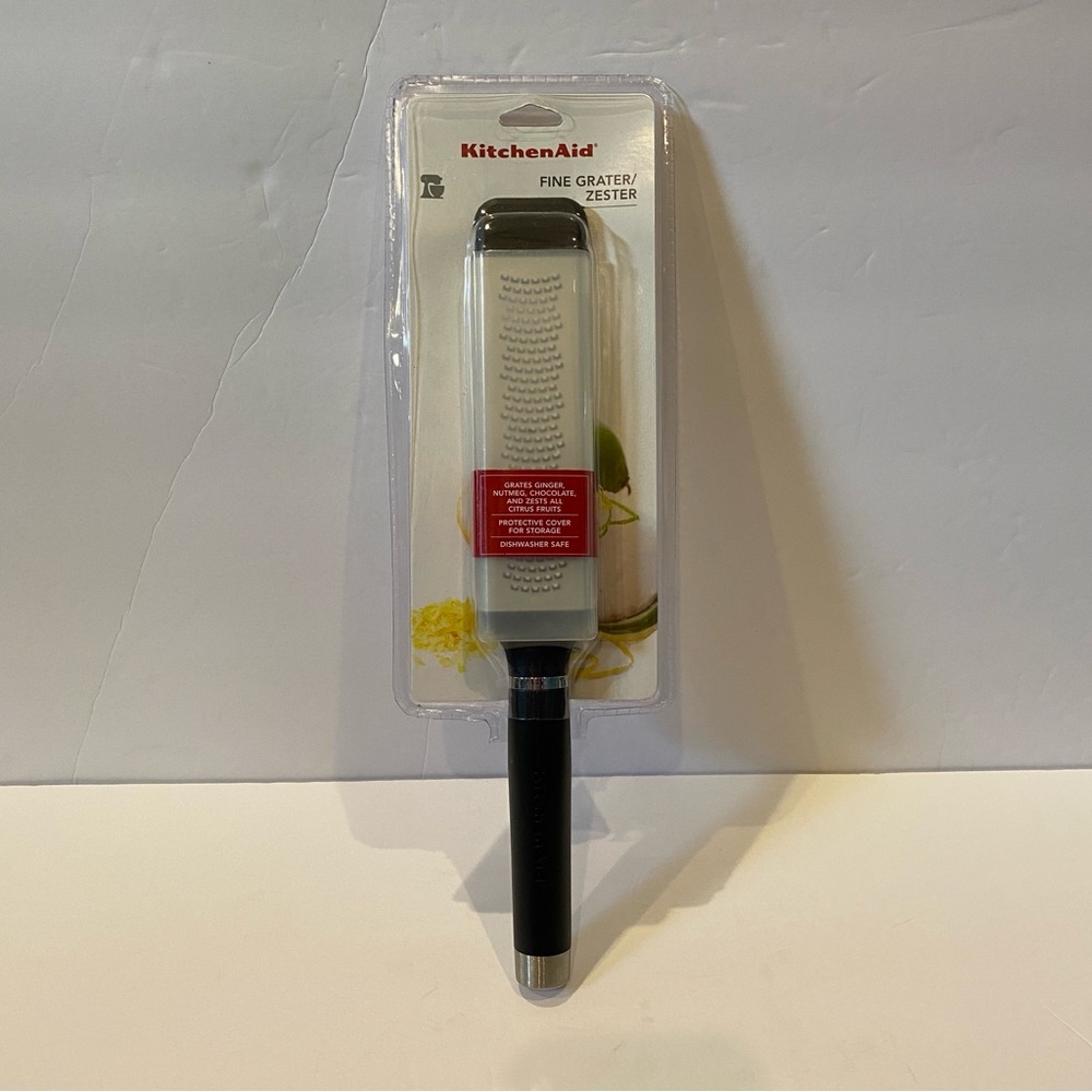 KitchenAid Kitchen Aid Fine Grater / Zester + Protective Blade Cover Black NWT